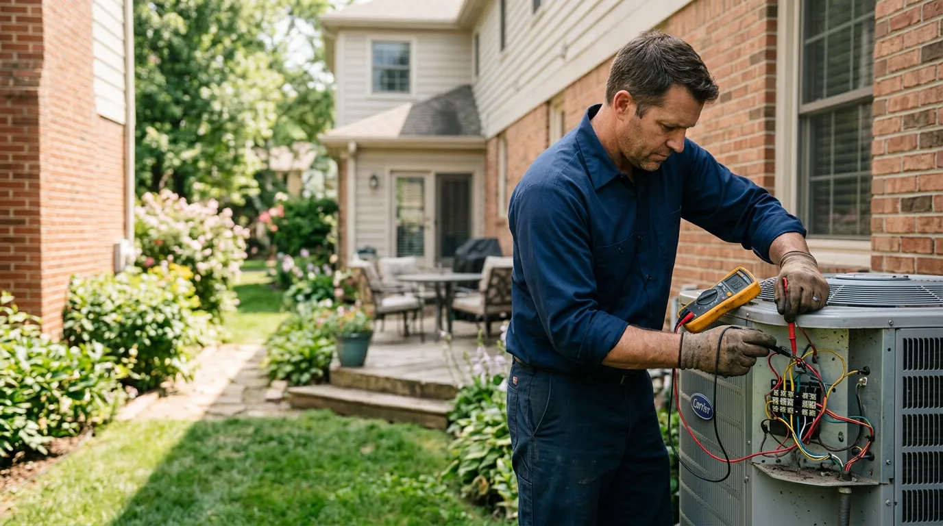 HVAC technician working near Golden, CO